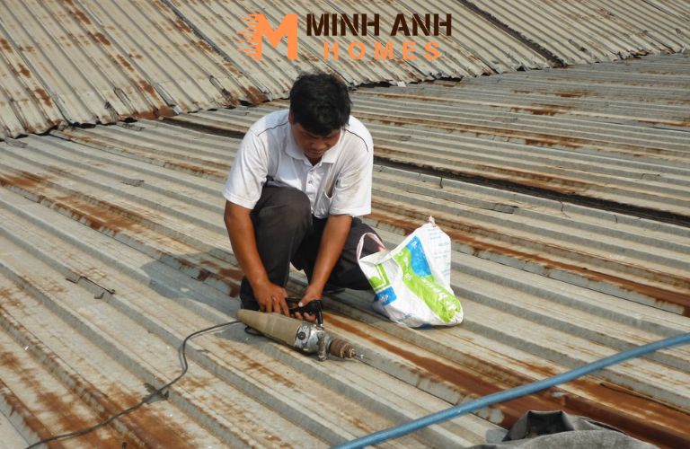 Khắc phục mái tôn bị dột