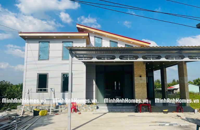 Minh Anh Homes thiết kết mái xéo