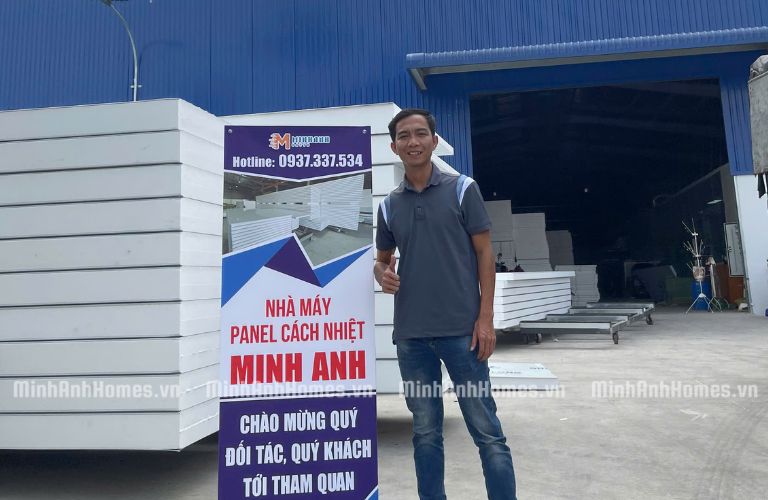 Minh Anh Homes có nhà máy sản xuất panel cách nhiệt