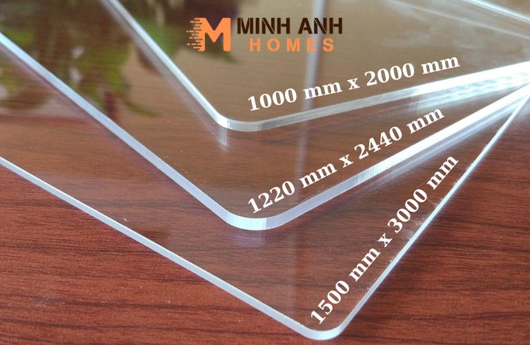 Kích thước tấm Mica