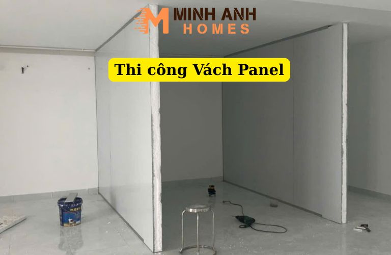 Thi công vách Panel