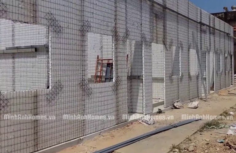 Thi công nhà lắp ghép, nhà tạm