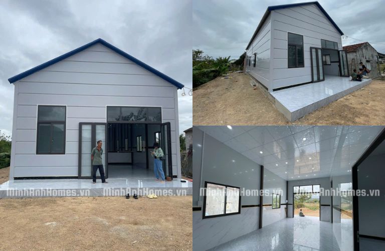 Nhà lắp ghép panel mái chữ A tại Phú Thiện, Gia Lai
