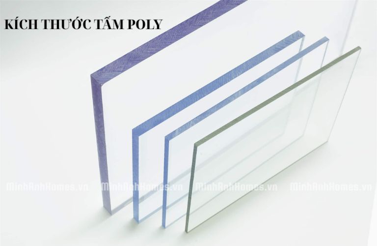 Kích thước chuẩn của tấm Poly đặc và rỗng
