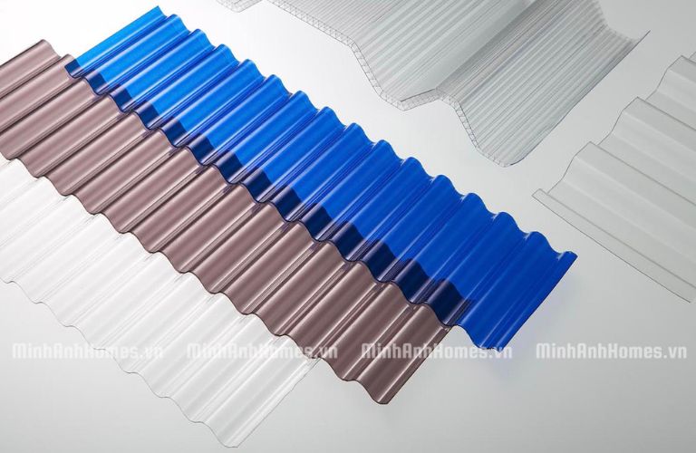 Tấm Poly dạng sóng có dạng sóng tròn và sóng vuông