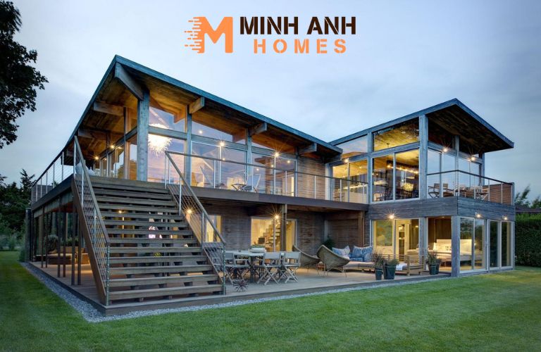 Biệt thự lắp ghép phong cách nhiệt đới hiện đại