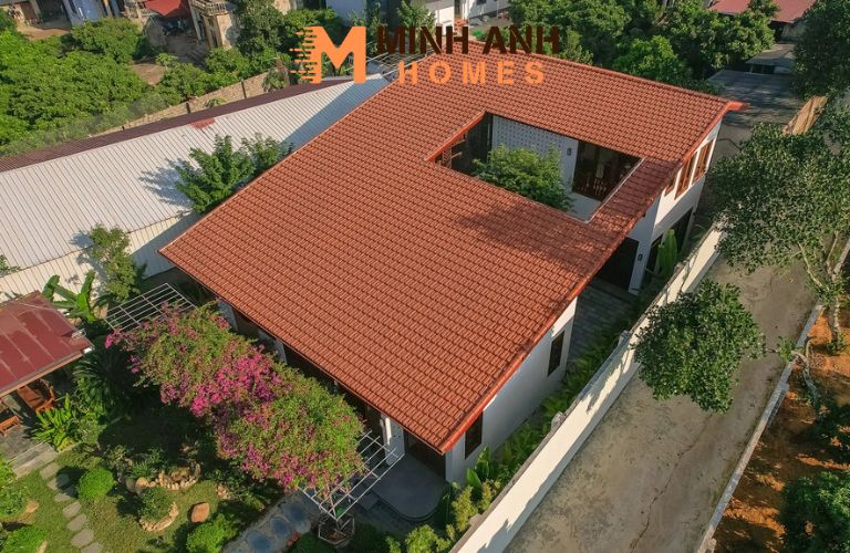 Biệt thự lắp ghép phong cách truyền thống Việt