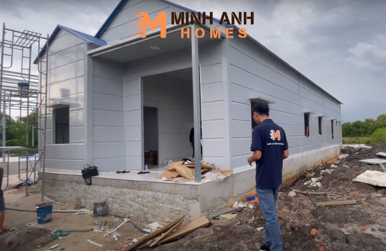 Minh Anh Homes thực hiện quy trình thi công nhà lắp ghép Panel chuyên nghiệp tại Long Sơn, Vũng Tàu