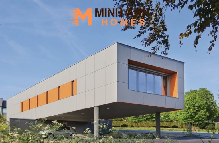 Tấm Cemboard thường được sử dụng để làm vách mặt tiền