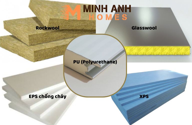 Khả năng chống cháy của tấm panel phụ thuộc vào phần lõi