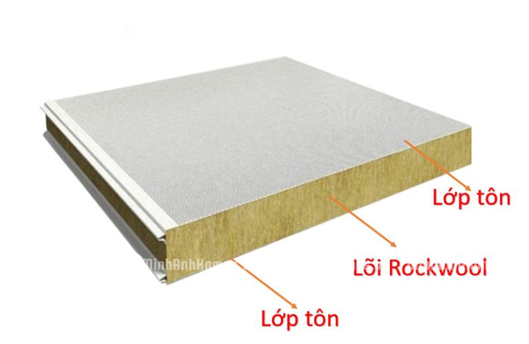 Tấm Panel Rockwool (Bông khoáng)