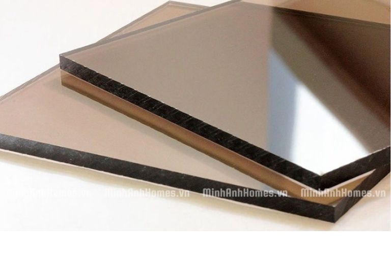 Cấu tạo của tấm Poly màu trà