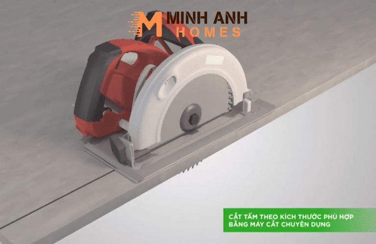 Cắt tấm Cemboard bằng máy cắt cầm tay