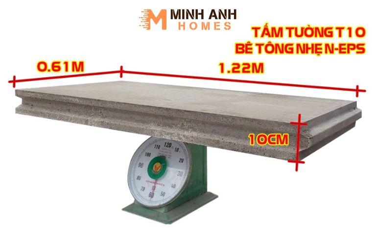 Trọng lượng siêu nhẹ, giảm tải cho công trình