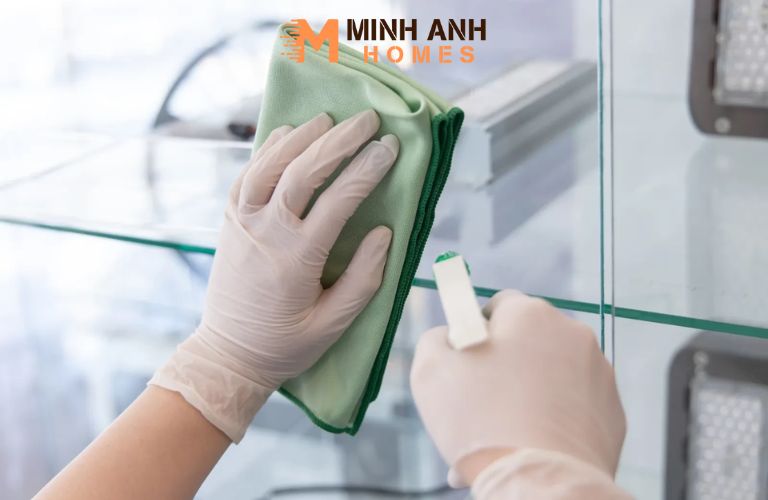 Hãy lau nhẹ định kỳ 1–2 lần mỗi tuần