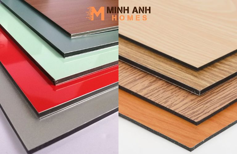 Tấm Alu ốp tường được phân thành nhiều loại