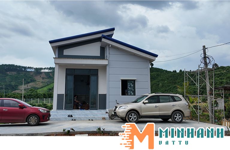 Dự án nhà lắp ghép Panel mái lệch tại Lâm Hà, Lâm Đồng